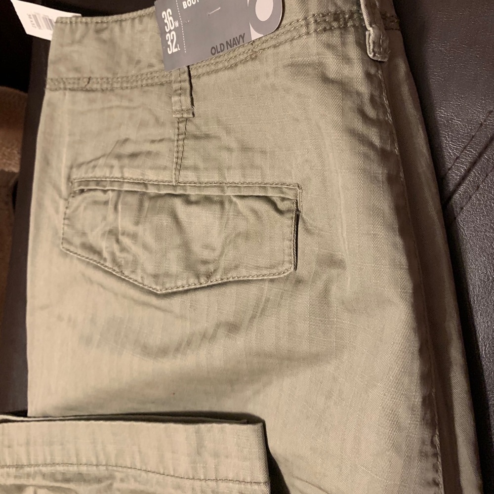 Old navy casual boot cut khakis.